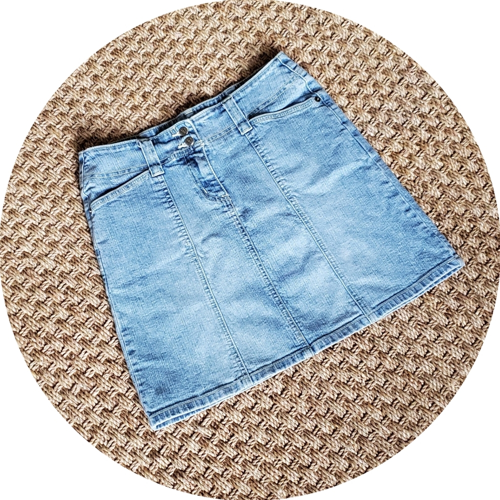 Halogen Stretchy Jean Skirt